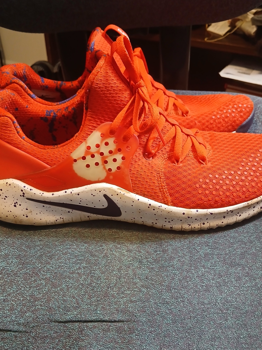 Men’s Nike Free Tr8 Trainer Clemson Tigers Running Shoes AR0427-800 Size 12